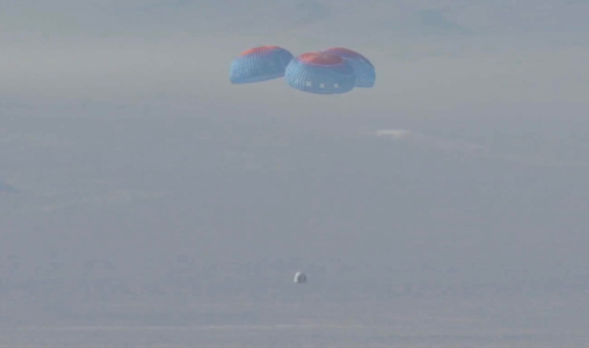 NS-28 capsule descent