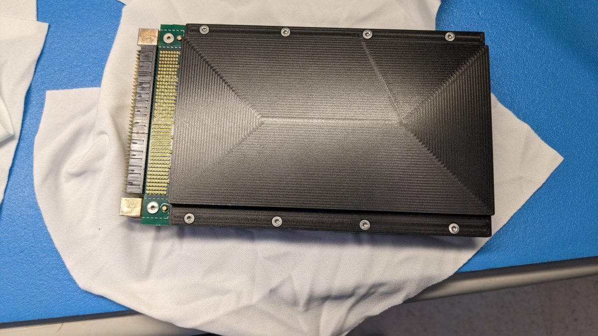 The storage device currently undergoing dress tests outside the ISS. Credit: Seagate